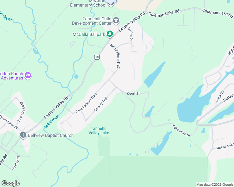 map of restaurants, bars, coffee shops, grocery stores, and more near 7824 Genery Trail in McCalla