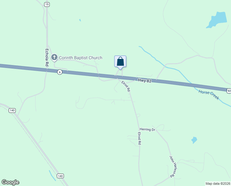 map of restaurants, bars, coffee shops, grocery stores, and more near 12558 Drift Bay Cove in Elrod