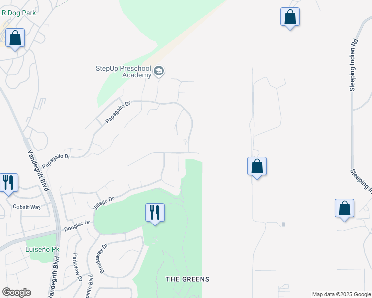 map of restaurants, bars, coffee shops, grocery stores, and more near 1021 Straightaway Court in Oceanside