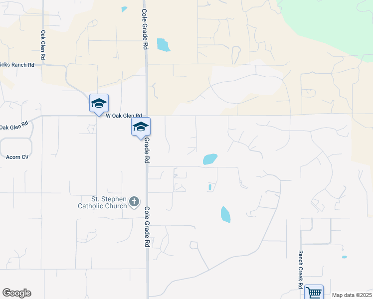 map of restaurants, bars, coffee shops, grocery stores, and more near 31314 Kira Place in Valley Center