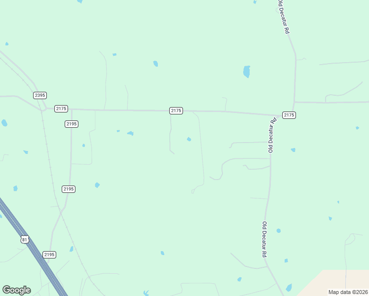 map of restaurants, bars, coffee shops, grocery stores, and more near 827 County Road 2175 in Decatur