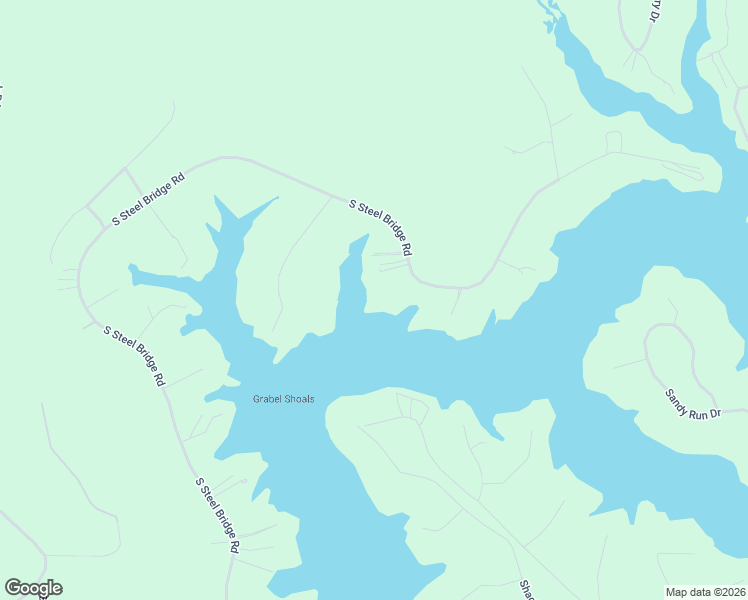 map of restaurants, bars, coffee shops, grocery stores, and more near 764 South Steel Bridge Road in Eatonton