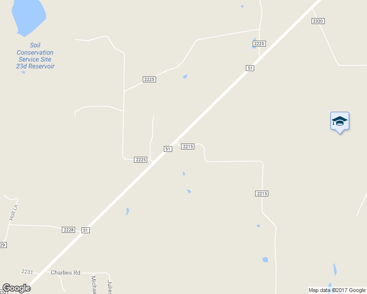 map of restaurants, bars, coffee shops, grocery stores, and more near 391 County Road 2215 in Decatur