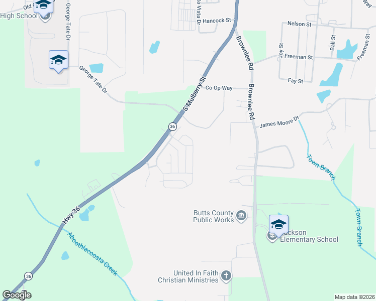 map of restaurants, bars, coffee shops, grocery stores, and more near 111 Gardner Road in Jackson