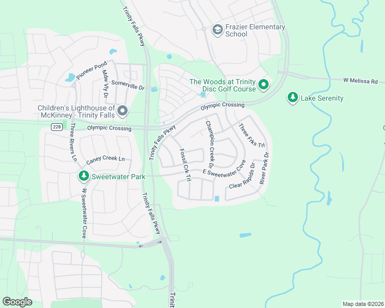 map of restaurants, bars, coffee shops, grocery stores, and more near 309 Mossy Rock Drive in McKinney
