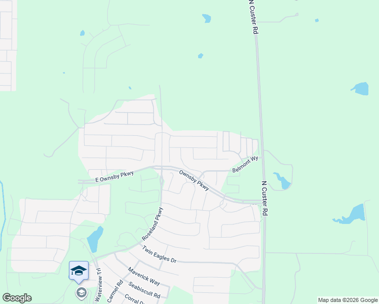 map of restaurants, bars, coffee shops, grocery stores, and more near 3002 Seattle Slew Drive in Celina