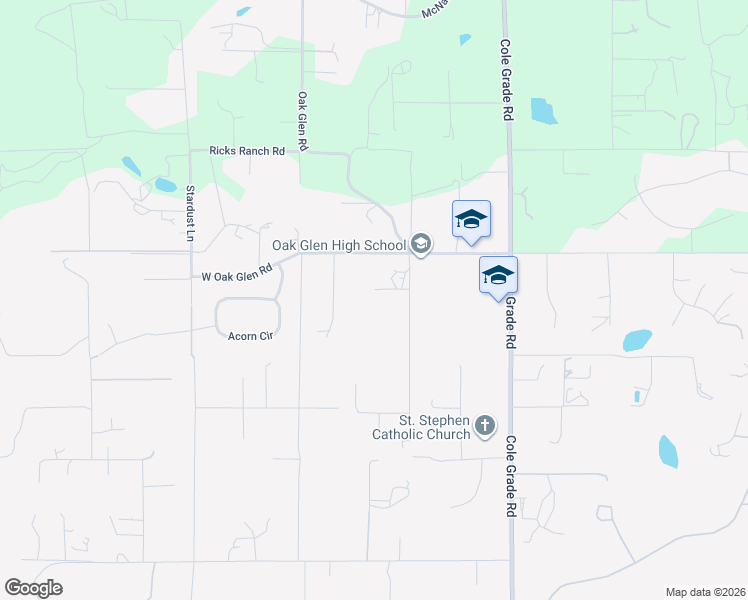 map of restaurants, bars, coffee shops, grocery stores, and more near 31283 Rivoli Road in Valley Center