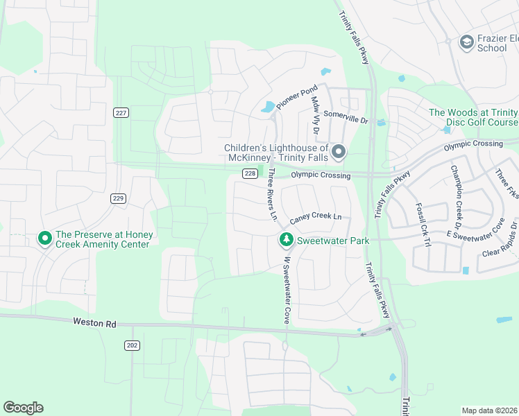 map of restaurants, bars, coffee shops, grocery stores, and more near 1309 Grapevine Cove in McKinney