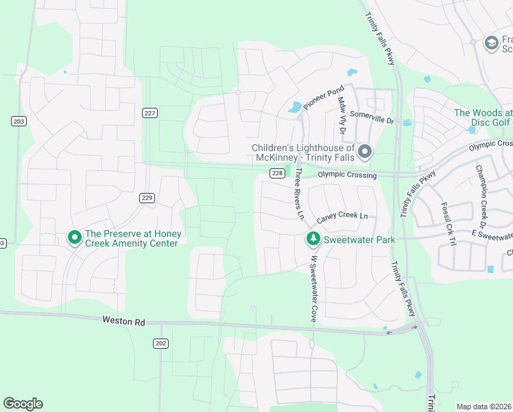 map of restaurants, bars, coffee shops, grocery stores, and more near 7805 Lake Worth Cove in McKinney