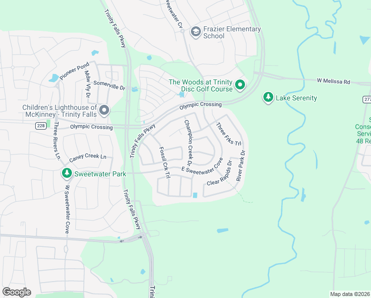 map of restaurants, bars, coffee shops, grocery stores, and more near 7908 Wichita Falls Boulevard in McKinney