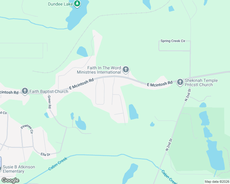 map of restaurants, bars, coffee shops, grocery stores, and more near 100 Little Big Horn Road in Griffin