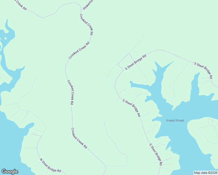map of restaurants, bars, coffee shops, grocery stores, and more near 527A South Steel Bridge Road in Eatonton