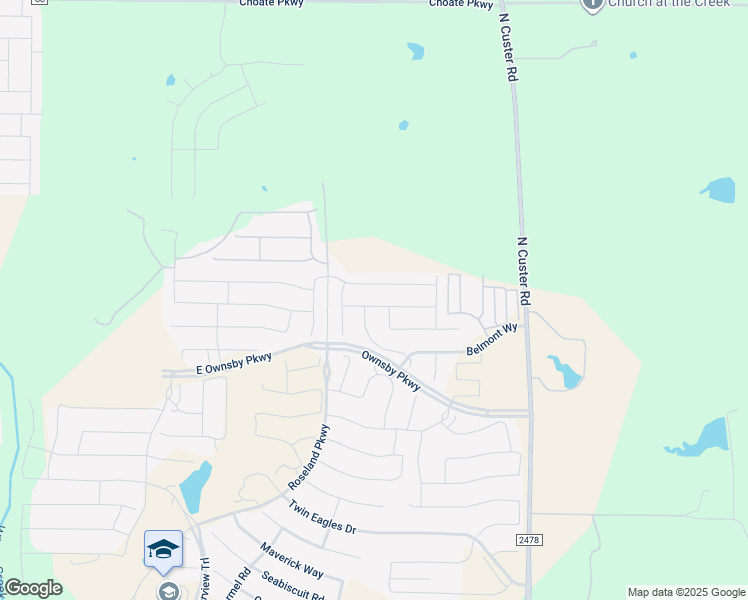 map of restaurants, bars, coffee shops, grocery stores, and more near 2928 Seattle Slew Drive in Celina