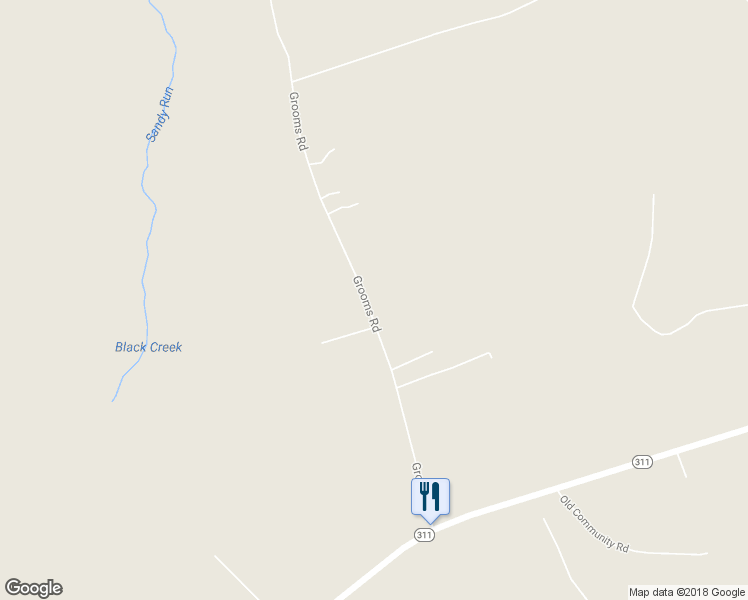 map of restaurants, bars, coffee shops, grocery stores, and more near 463 Grooms Road in Cross