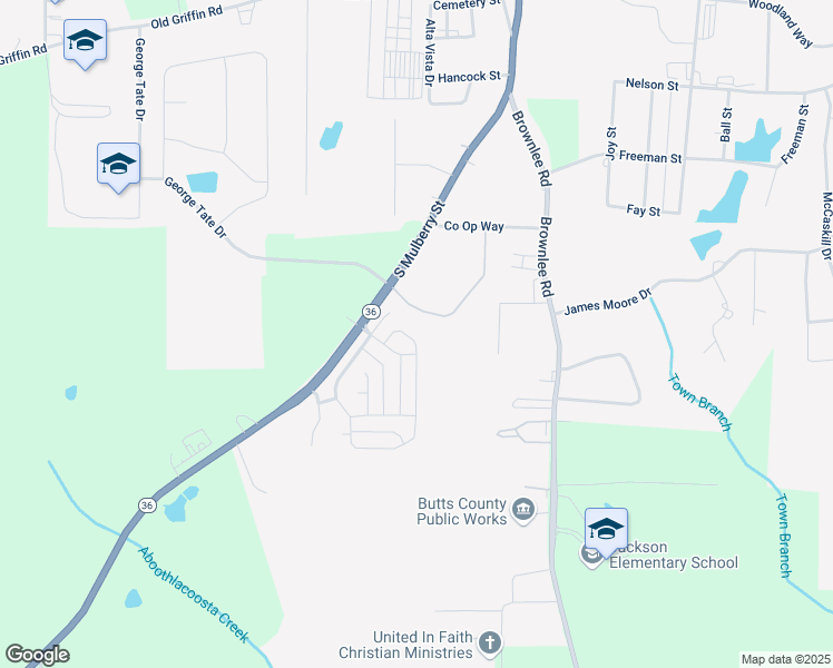map of restaurants, bars, coffee shops, grocery stores, and more near 510 Grand Magnolia Street in Jackson