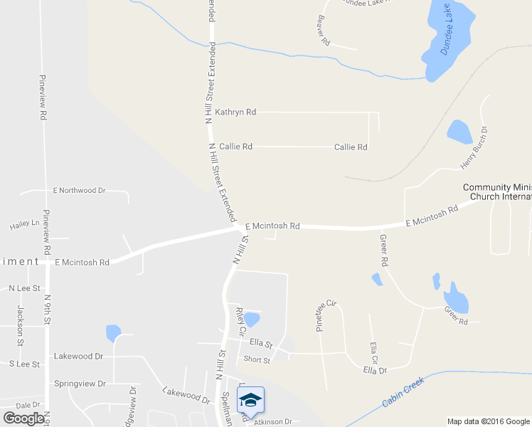 map of restaurants, bars, coffee shops, grocery stores, and more near 709 East Mcintosh Road in Griffin