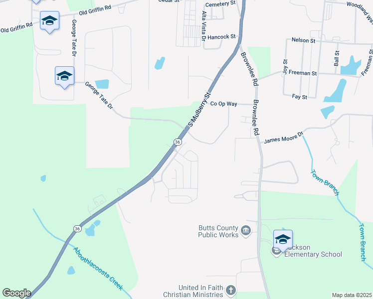 map of restaurants, bars, coffee shops, grocery stores, and more near 520 Grand Magnolia Street in Jackson