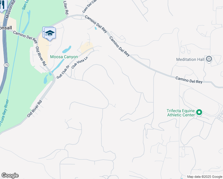 map of restaurants, bars, coffee shops, grocery stores, and more near 31499 Lake Vista Circle in Bonsall