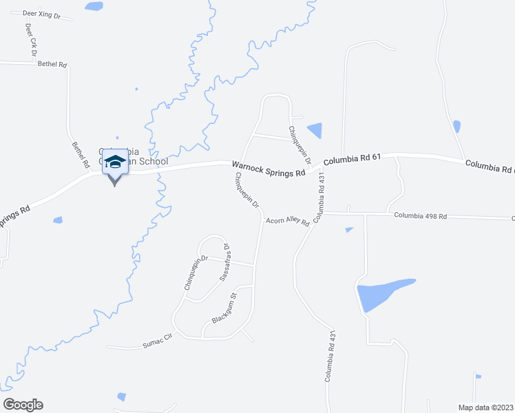 map of restaurants, bars, coffee shops, grocery stores, and more near 775 Chinquepin Drive in Magnolia