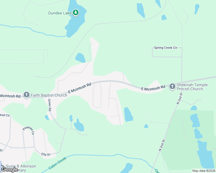 map of restaurants, bars, coffee shops, grocery stores, and more near 1200 East Mcintosh Road in Griffin