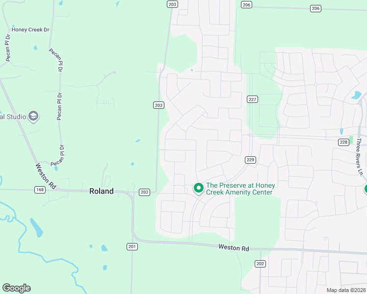 map of restaurants, bars, coffee shops, grocery stores, and more near County Road 227 in McKinney
