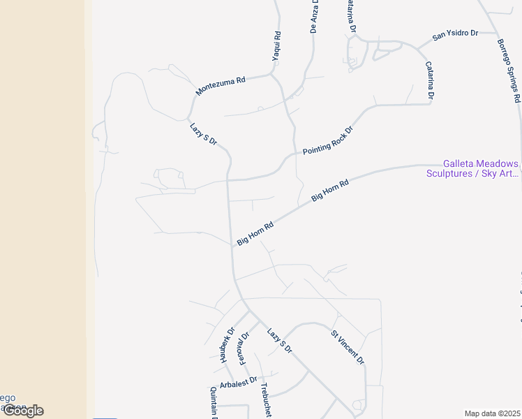 map of restaurants, bars, coffee shops, grocery stores, and more near 347 Wheel Hub Place in Borrego Springs