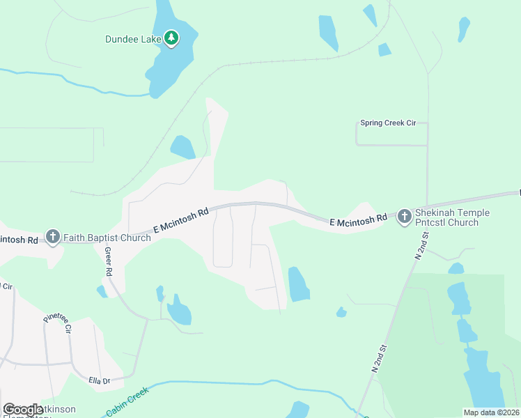 map of restaurants, bars, coffee shops, grocery stores, and more near 1200 East Mcintosh Road in Griffin