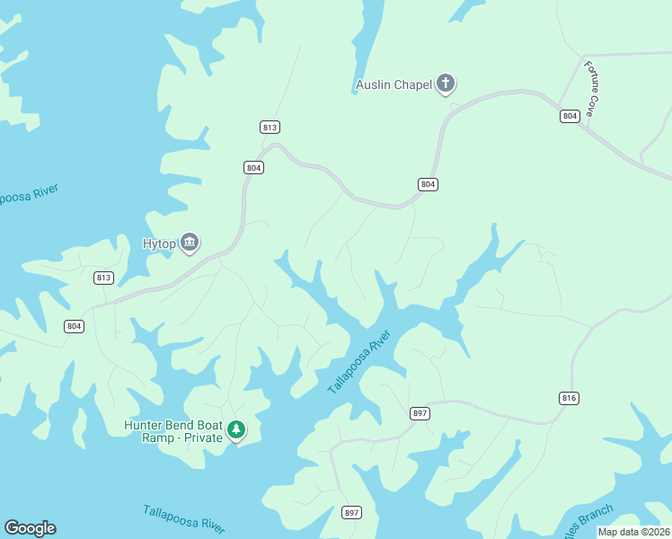 map of restaurants, bars, coffee shops, grocery stores, and more near 79 Chinkapin Lane in Wedowee