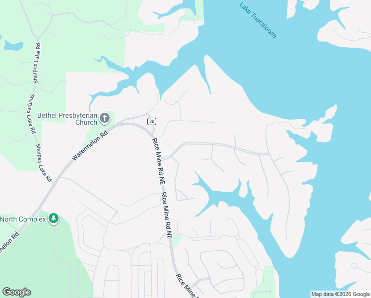 map of restaurants, bars, coffee shops, grocery stores, and more near 1317 Crown Circle in Tuscaloosa