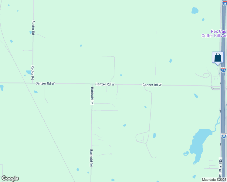 map of restaurants, bars, coffee shops, grocery stores, and more near 3867 Ganzer Road West in Denton