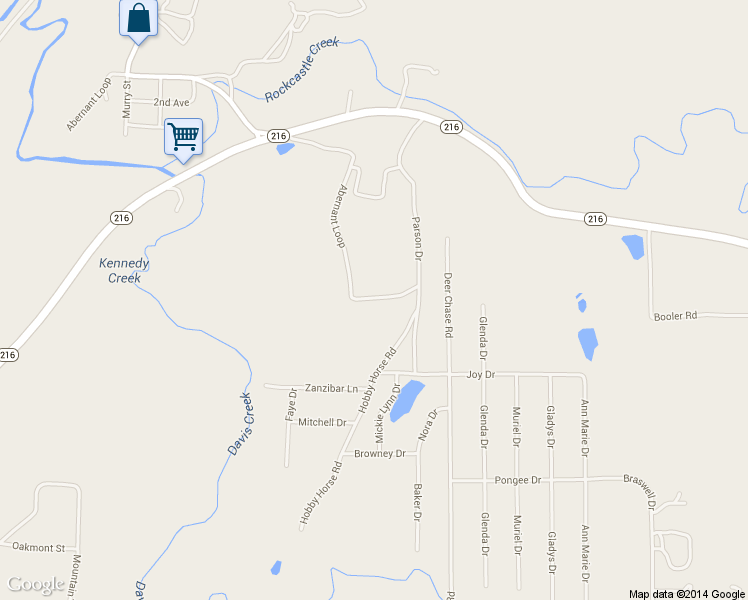 map of restaurants, bars, coffee shops, grocery stores, and more near 13160 Hobby Horse Road in Vance