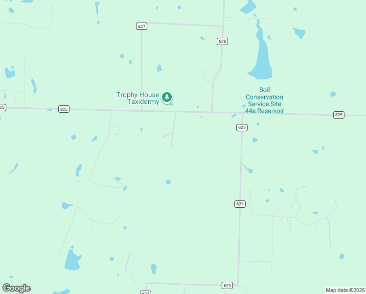 map of restaurants, bars, coffee shops, grocery stores, and more near 13166 County Road 825 in Blue Ridge