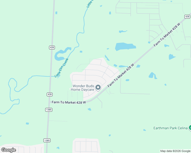 map of restaurants, bars, coffee shops, grocery stores, and more near 6214 White Creek Drive in Celina