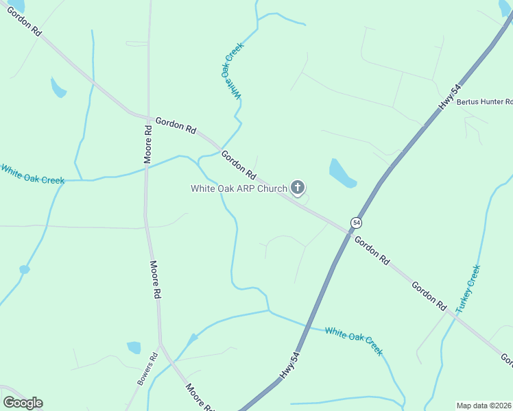 map of restaurants, bars, coffee shops, grocery stores, and more near 2725 Gordon Road in Senoia