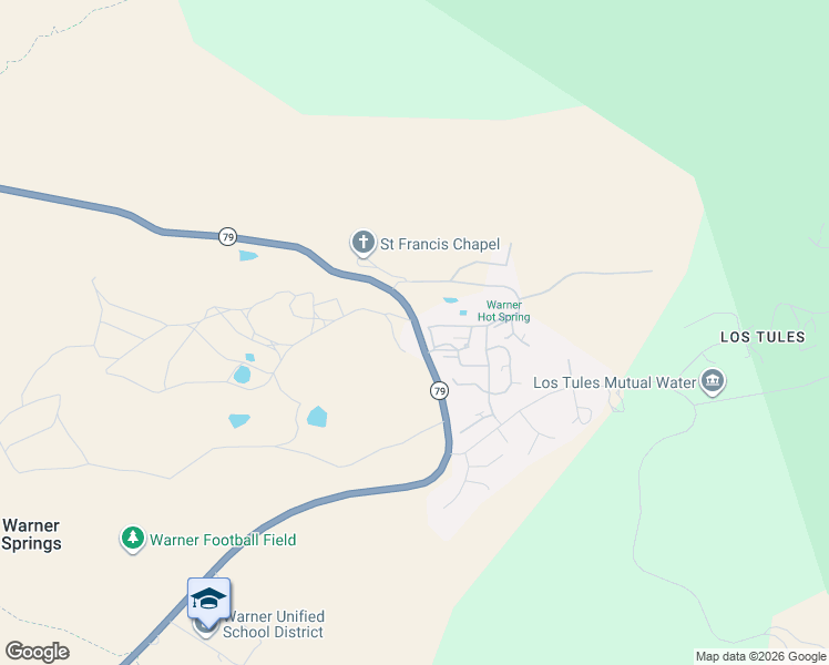 map of restaurants, bars, coffee shops, grocery stores, and more near in Warner Springs