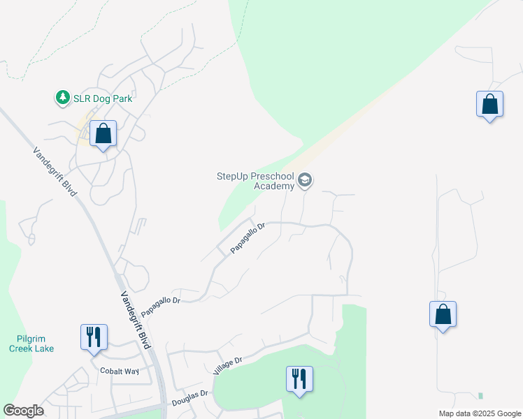 map of restaurants, bars, coffee shops, grocery stores, and more near 5527 Alexandrine Court in Oceanside