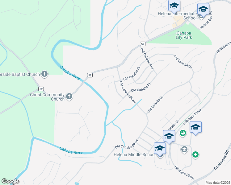 map of restaurants, bars, coffee shops, grocery stores, and more near 417 Old Cahaba Way in Helena