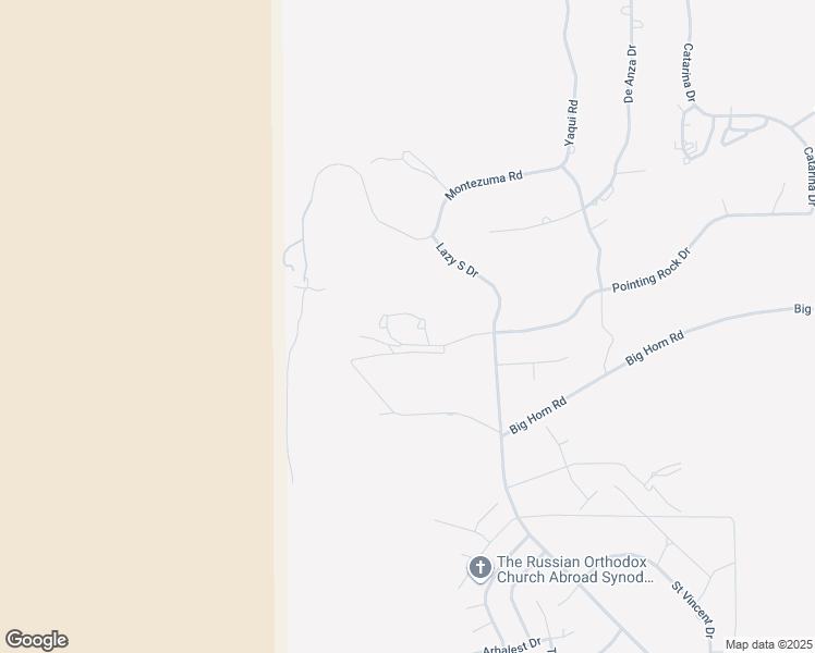 map of restaurants, bars, coffee shops, grocery stores, and more near 202 Pointing Rock Drive in Borrego Springs