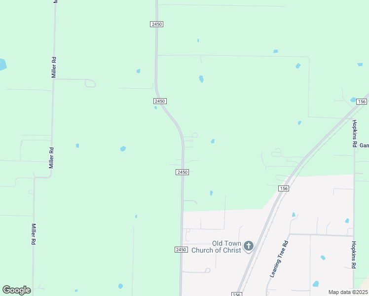 map of restaurants, bars, coffee shops, grocery stores, and more near 4700 Farm to Market Road 2450 in Krum