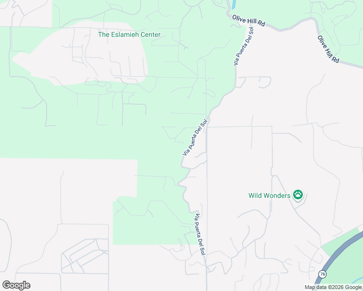 map of restaurants, bars, coffee shops, grocery stores, and more near 4205 Vía Rancho Del Lago in Bonsall