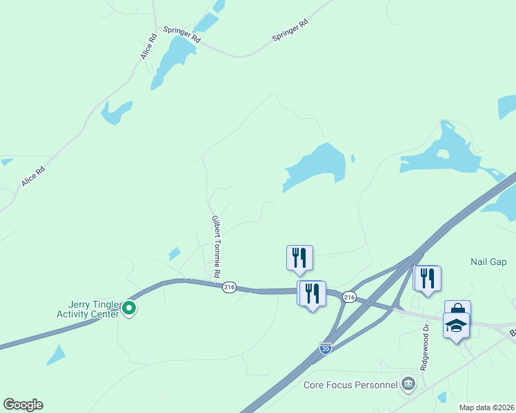 map of restaurants, bars, coffee shops, grocery stores, and more near in McCalla