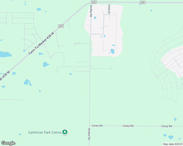 map of restaurants, bars, coffee shops, grocery stores, and more near 5350 Smiley Road in Celina