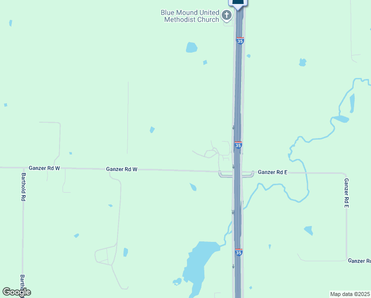 map of restaurants, bars, coffee shops, grocery stores, and more near 3170 Ganzer Road West in Denton