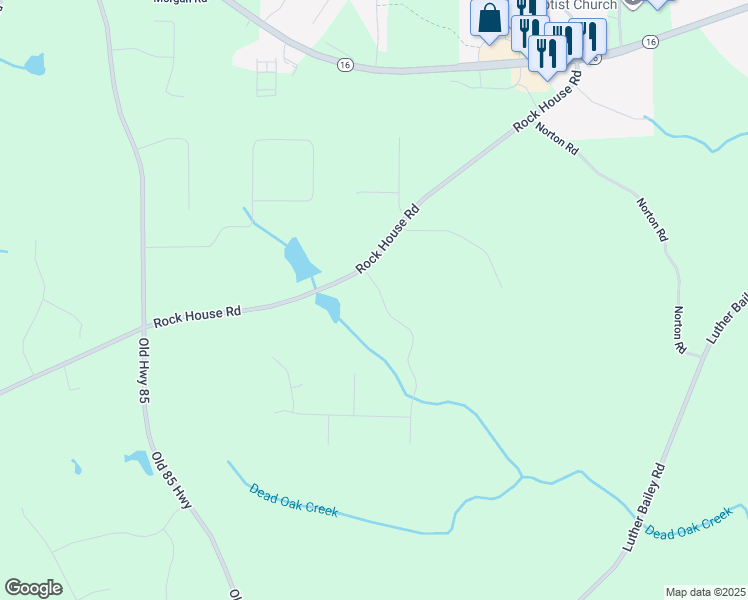 map of restaurants, bars, coffee shops, grocery stores, and more near 41 Magnolia Place Drive in Senoia