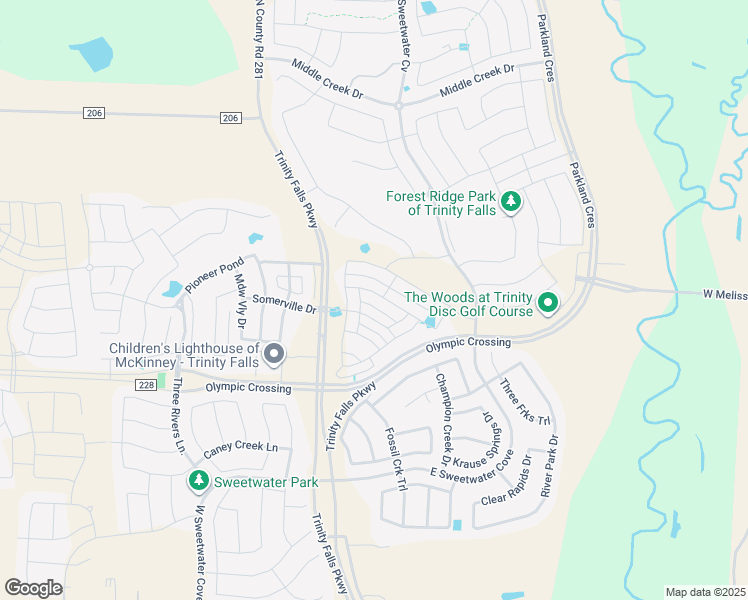 map of restaurants, bars, coffee shops, grocery stores, and more near 409 Mustang Draw Trail in McKinney