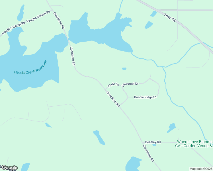 map of restaurants, bars, coffee shops, grocery stores, and more near 884 Cheatham Road in Griffin