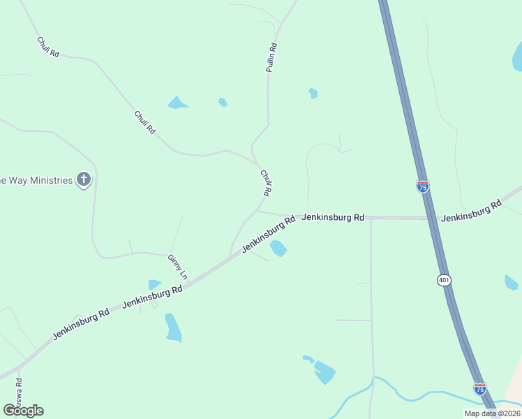 map of restaurants, bars, coffee shops, grocery stores, and more near 85 Chuli Road in Griffin