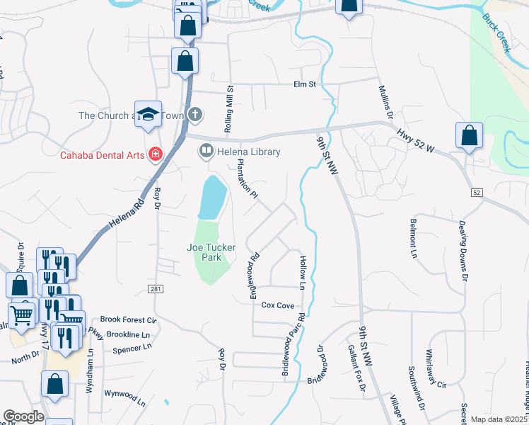map of restaurants, bars, coffee shops, grocery stores, and more near 4341 Morningside Drive in Helena