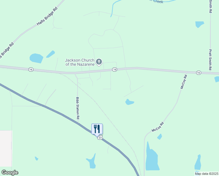 map of restaurants, bars, coffee shops, grocery stores, and more near 131 Oak Ridge Road in Jackson