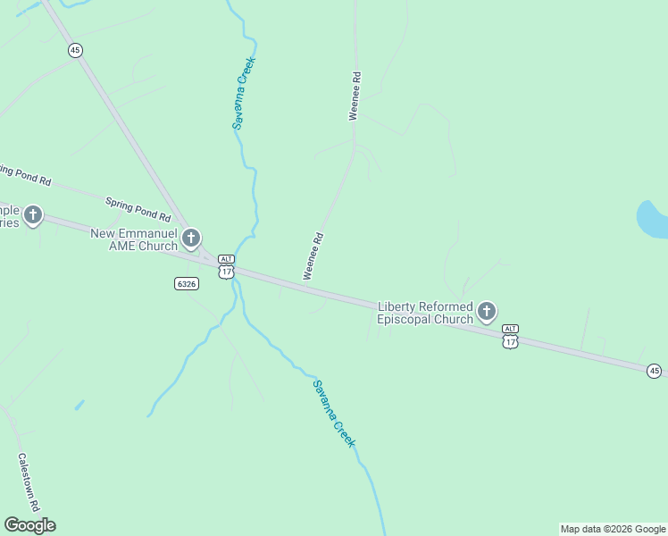 map of restaurants, bars, coffee shops, grocery stores, and more near 3749 U.S. 17 Alternate in Jamestown
